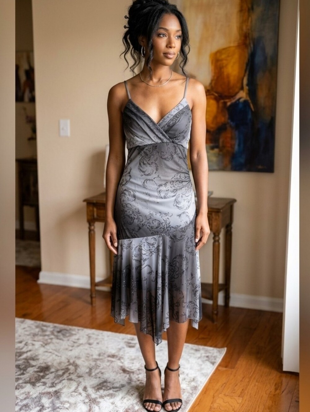 Elegant Y2K Asymmetrical Party Dress